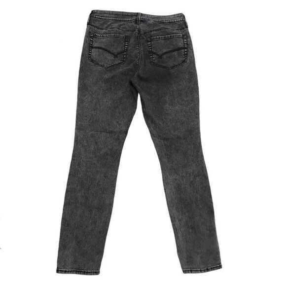 Bullhead Denim Jeggings Womens 11 Black Mid Rise Stretch Charcoal Wash - Picture 2 of 7